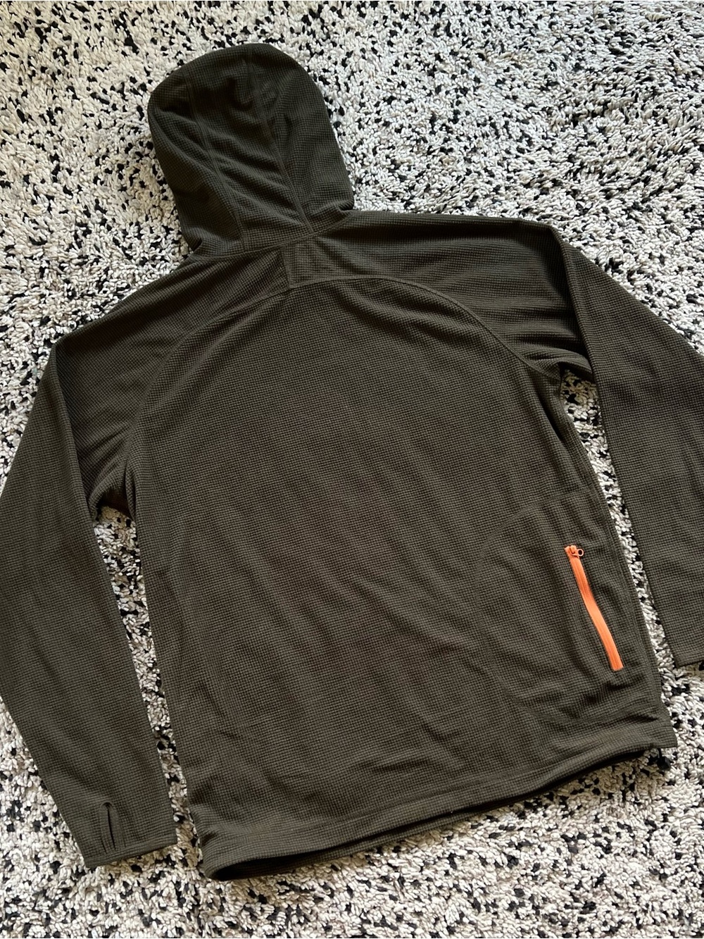 Howler Brothers Hooded Lightweight Waffle Fleece Pullover Dark Green Men’s Large - Picture 13 of 15